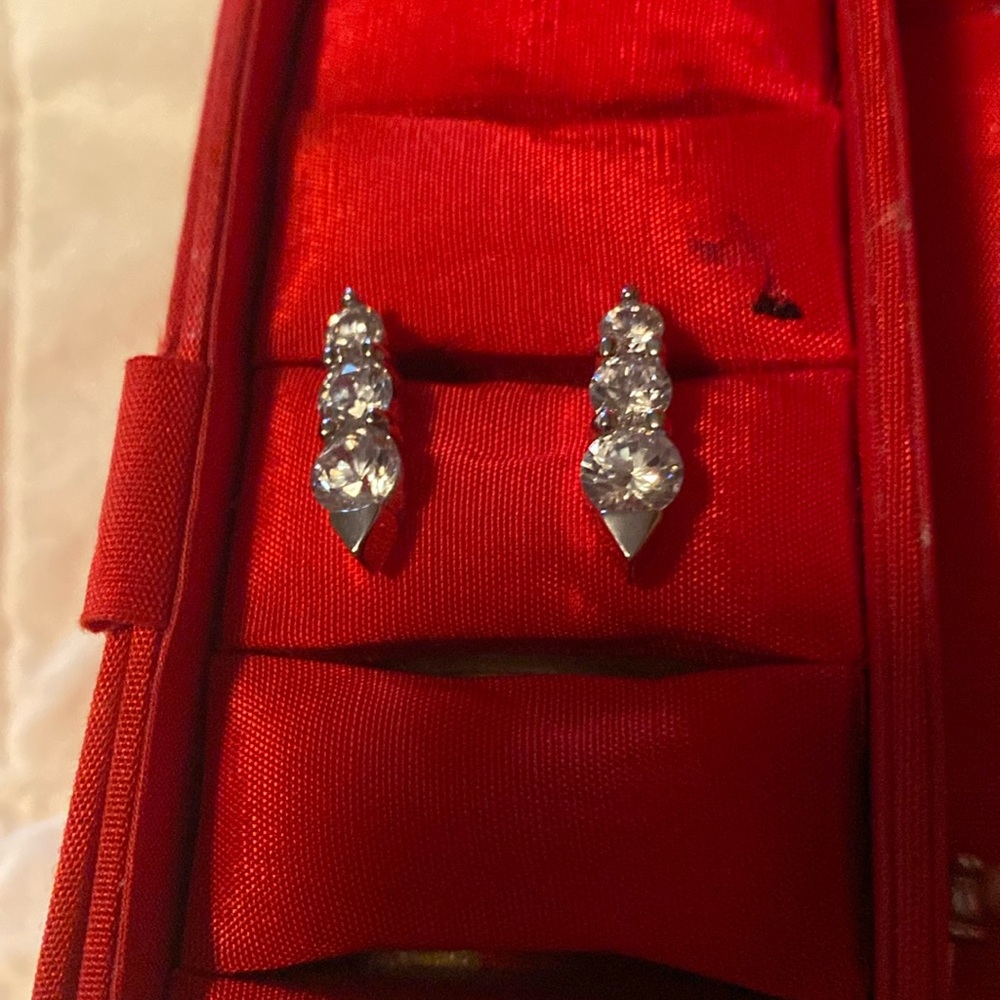 Classy rhinestone earrings